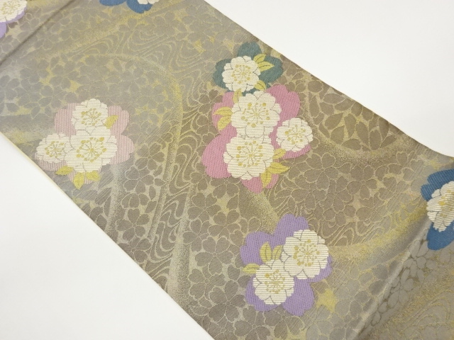 JAPANESE FUKURO OBI / WOVEN SAKURA